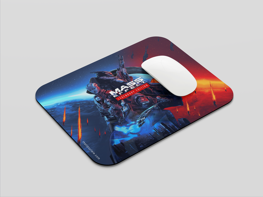 "MASS EDDECT LEGENDARY" Mousepad Enhance Your Workspace with Style