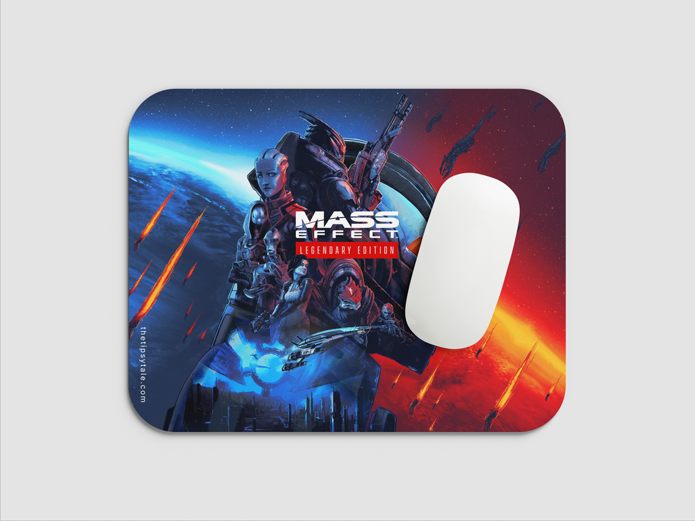 "MASS EDDECT LEGENDARY" Mousepad Enhance Your Workspace with Style