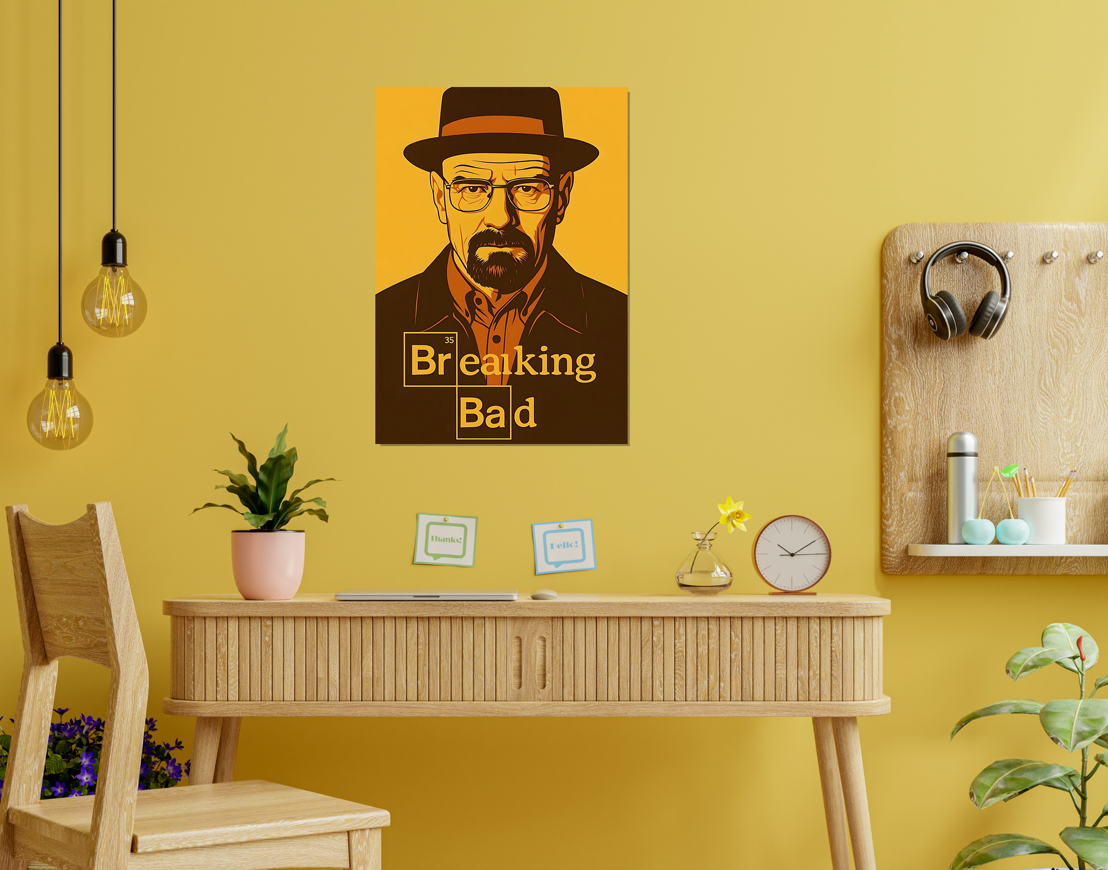 "Breaking Bad- Entertainment Version"- Shiny & Sturdy Metallic Poster  Art That Pops & Sticks