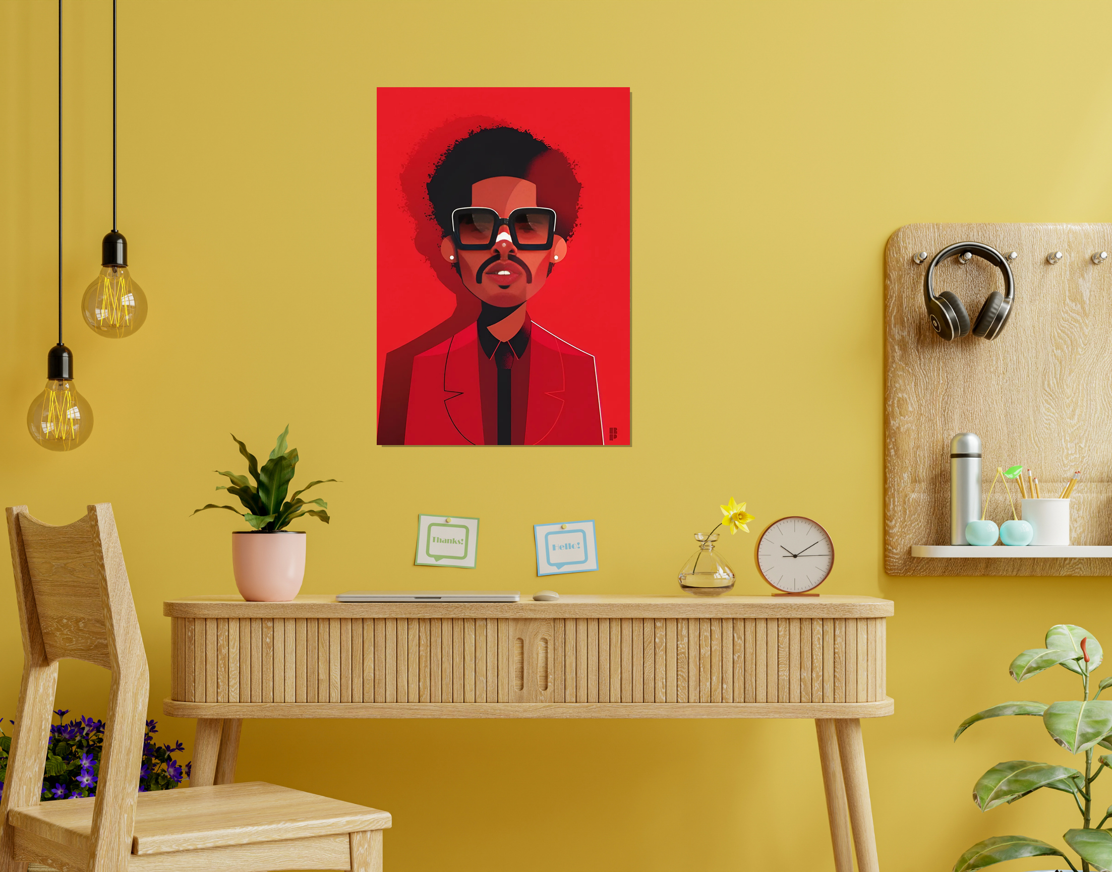 "Weekend"- Shiny & Sturdy Metallic Poster  Art That Pops & Sticks
