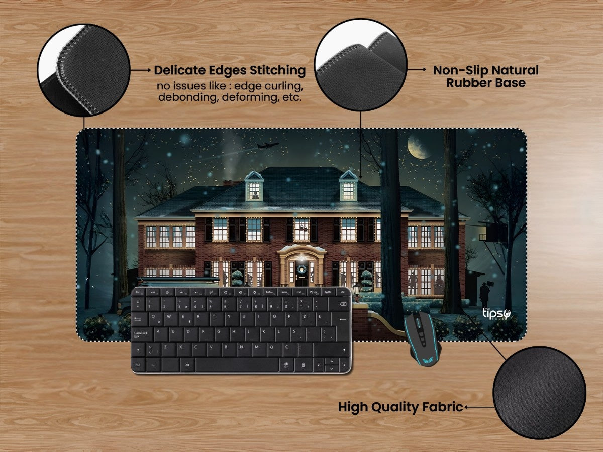 "HOME ALONE " Gaming Mousepad Elevate Your Gaming Experience