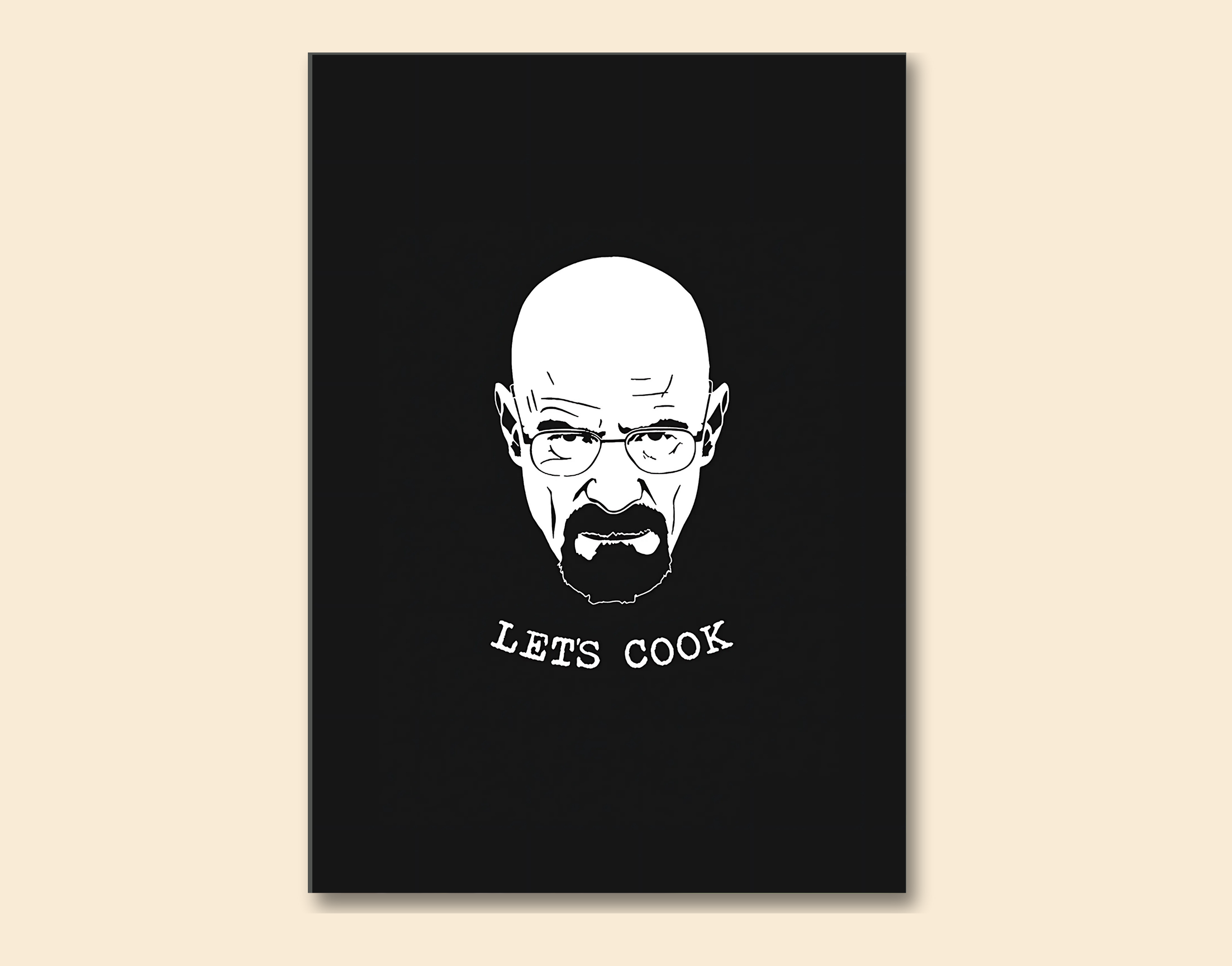 "Lets Cook- Braking Bad"- Shiny & Sturdy Metallic Poster  Art That Pops & Sticks