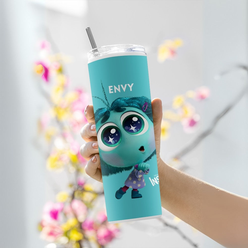 "Insight Out : Envy" Tumbler with Metal Straw