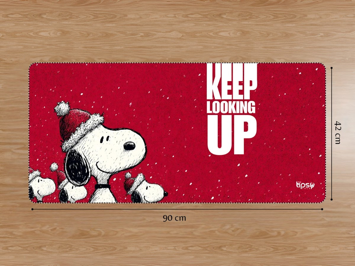"KEEP LOOKING UP - SNOOPY DOG" Gaming Mousepad Elevate Your Gaming Experience
