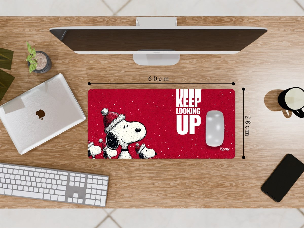 "KEEP LOOKING UP - SNOOPY DOG" Gaming Mousepad Elevate Your Gaming Experience