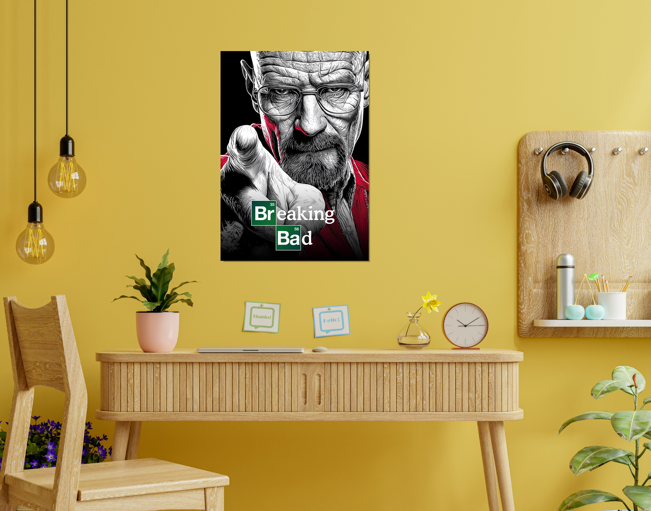 "Braking Bad- The Series"- Shiny & Sturdy Metallic Poster  Art That Pops & Sticks