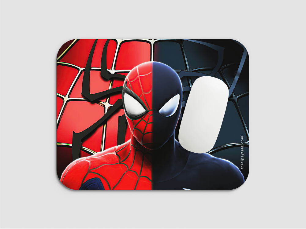 "SPIDER MAN CLASSIC AND SYMBIOTE" Mousepad Enhance Your Workspace with Style