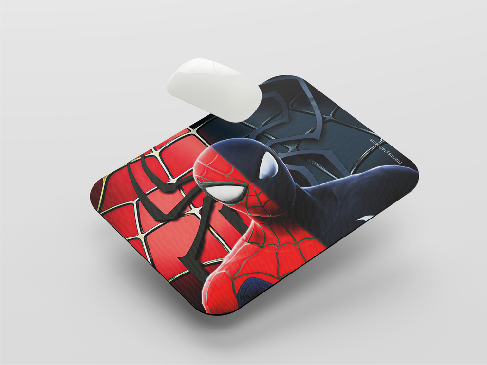 "SPIDER MAN CLASSIC AND SYMBIOTE" Mousepad Enhance Your Workspace with Style