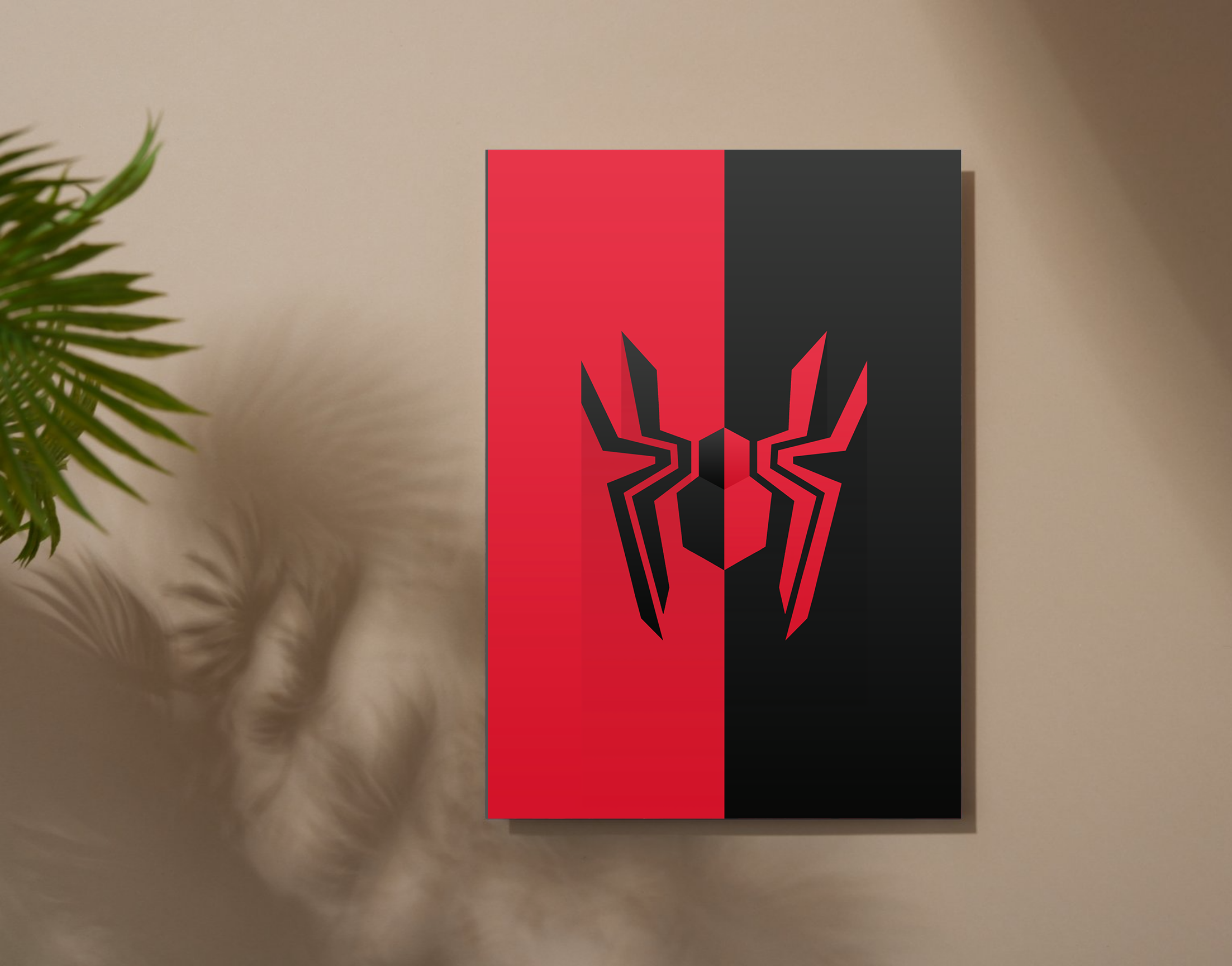 "Spider Print"- Shiny & Sturdy Metallic Poster  Art That Pops & Sticks