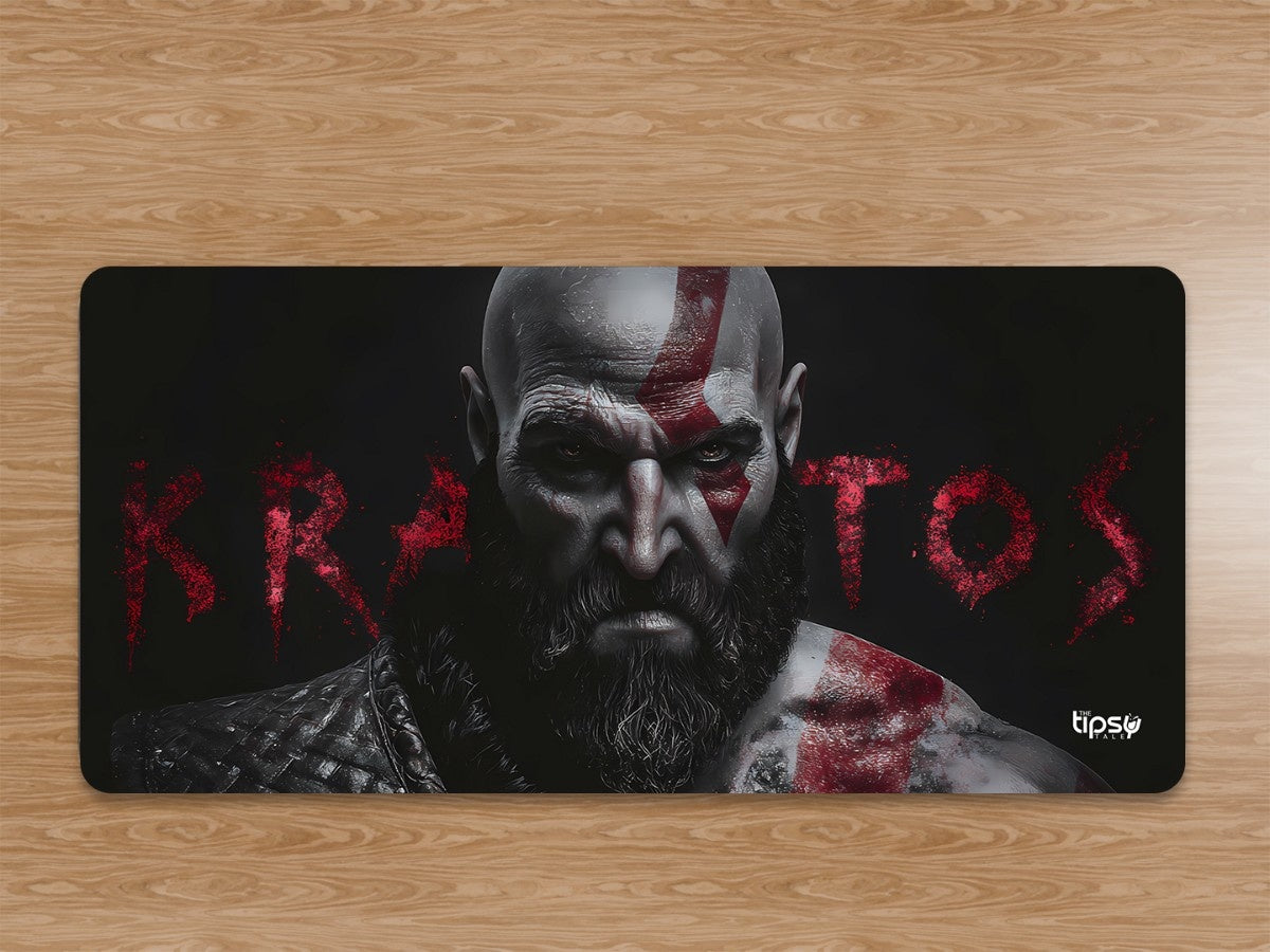 "KRATOS - THE FALLEN GOD" Gaming Mousepad Elevate Your Gaming Experience