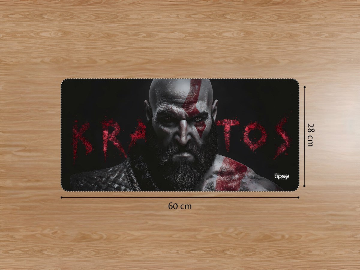 "KRATOS - THE FALLEN GOD" Gaming Mousepad Elevate Your Gaming Experience