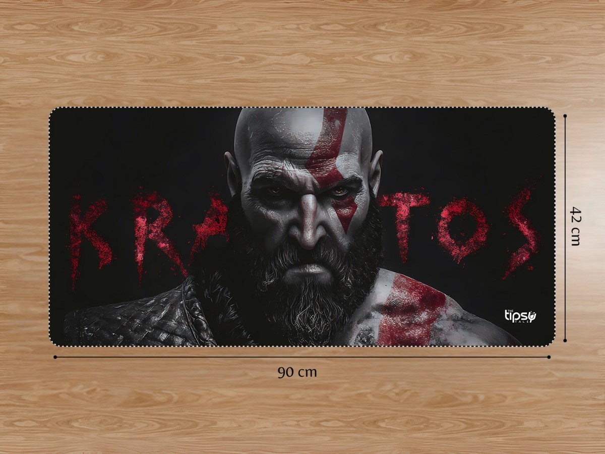 "KRATOS - THE FALLEN GOD" Gaming Mousepad Elevate Your Gaming Experience