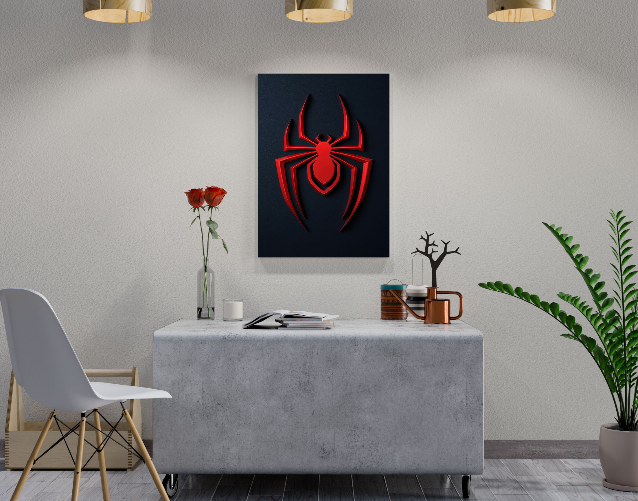 "SPIDERMAN HOME COMING"- Shiny & Sturdy Metallic Poster  Art That Pops & Sticks