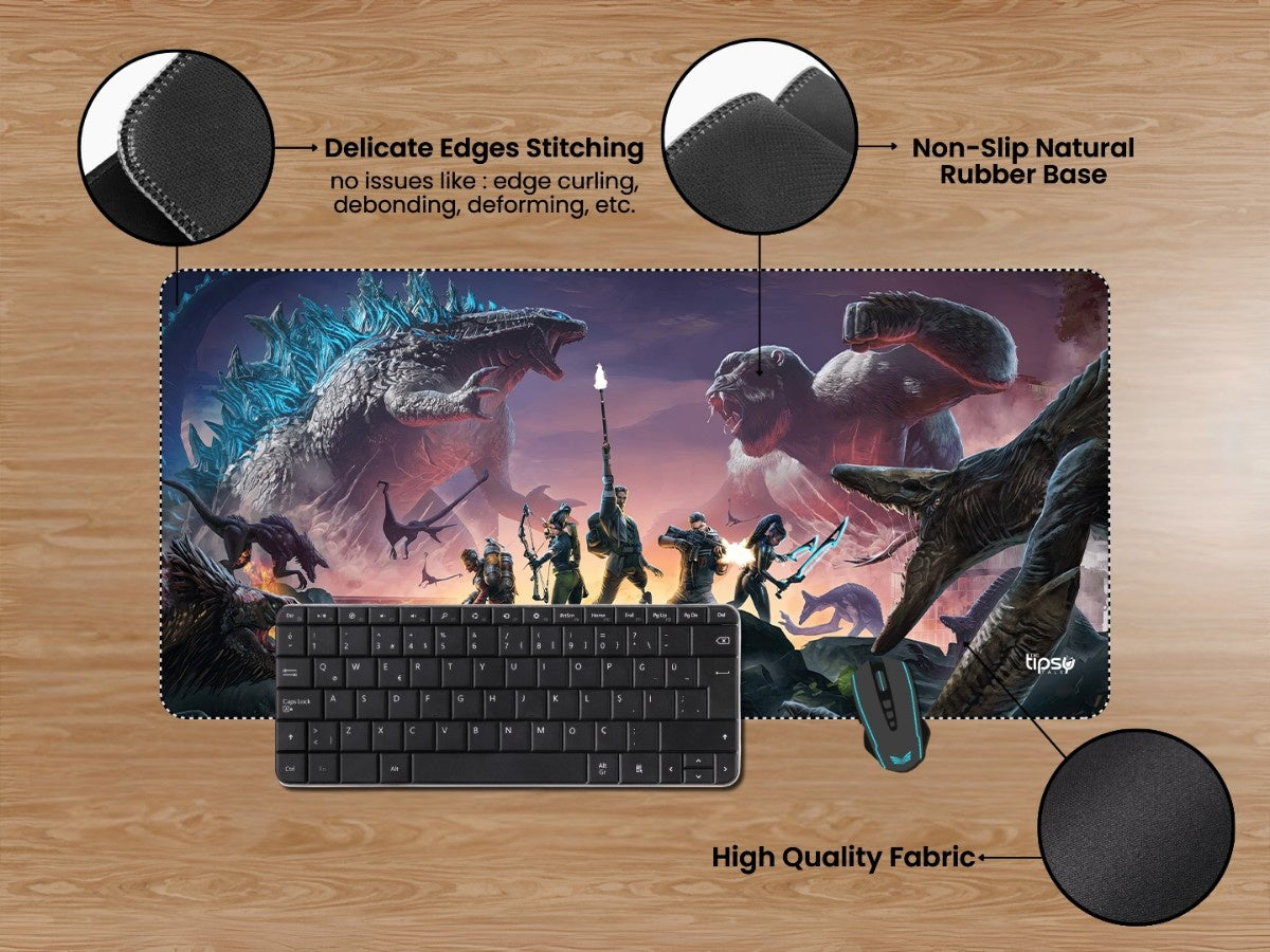 "Godzilla x Kong Titan Chasers " Gaming Mousepad Elevate Your Gaming Experience