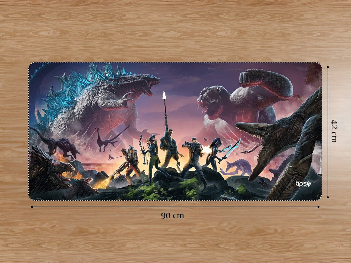 "Godzilla x Kong Titan Chasers " Gaming Mousepad Elevate Your Gaming Experience