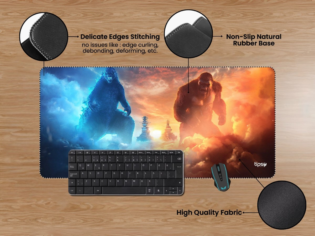 " Godzilla vs Kong" Gaming Mousepad Elevate Your Gaming Experience