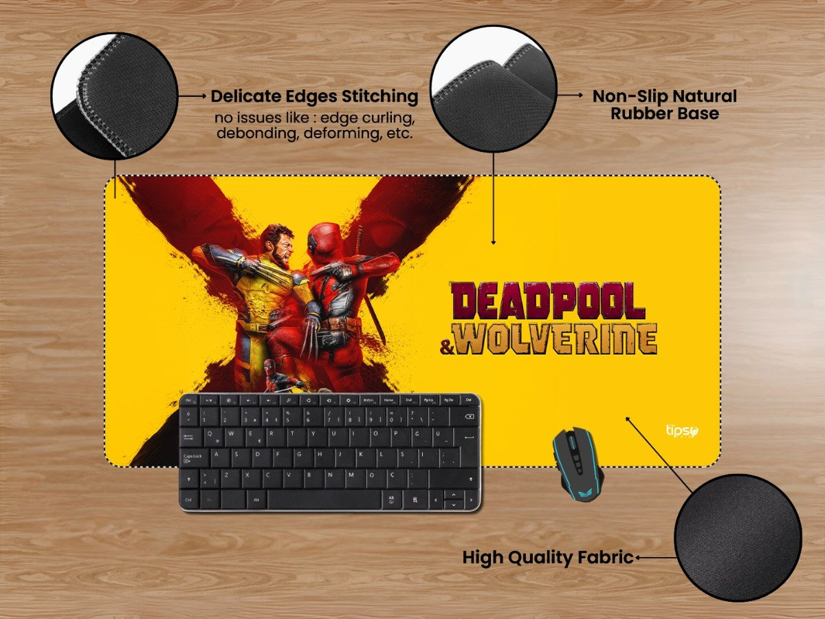 "Deadpool And Wolverine" Gaming Mousepad Elevate Your Gaming Experience