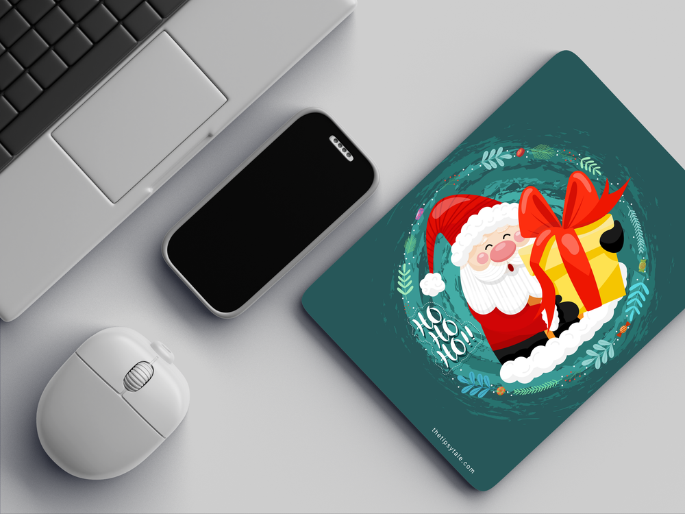 "SANTA CLAUS ILLUSTRATION" Mousepad Enhance Your Workspace with Style