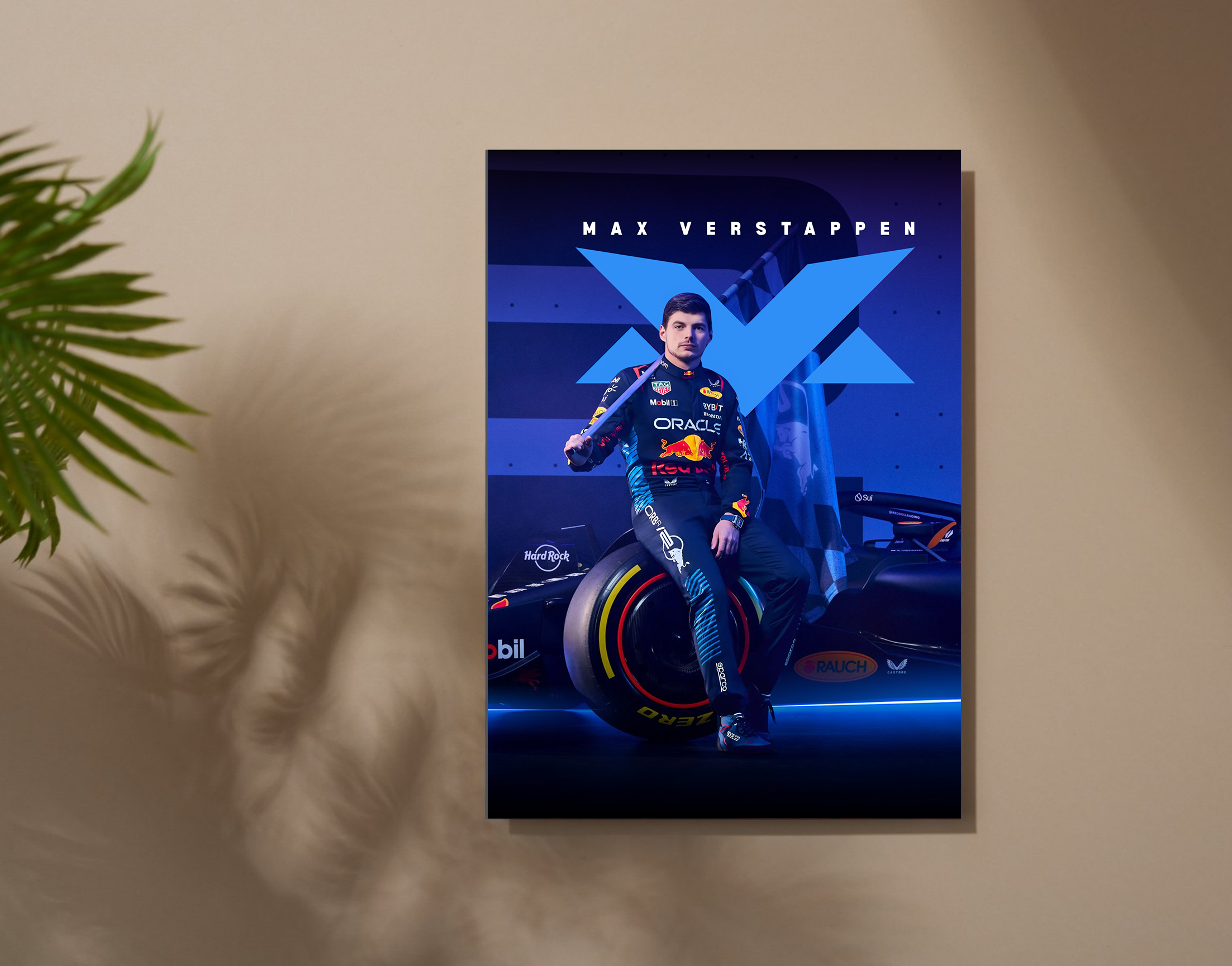 "MAX VERSTAPPEN #1 F1"- Shiny & Sturdy Metallic Poster  Art That Pops & Sticks