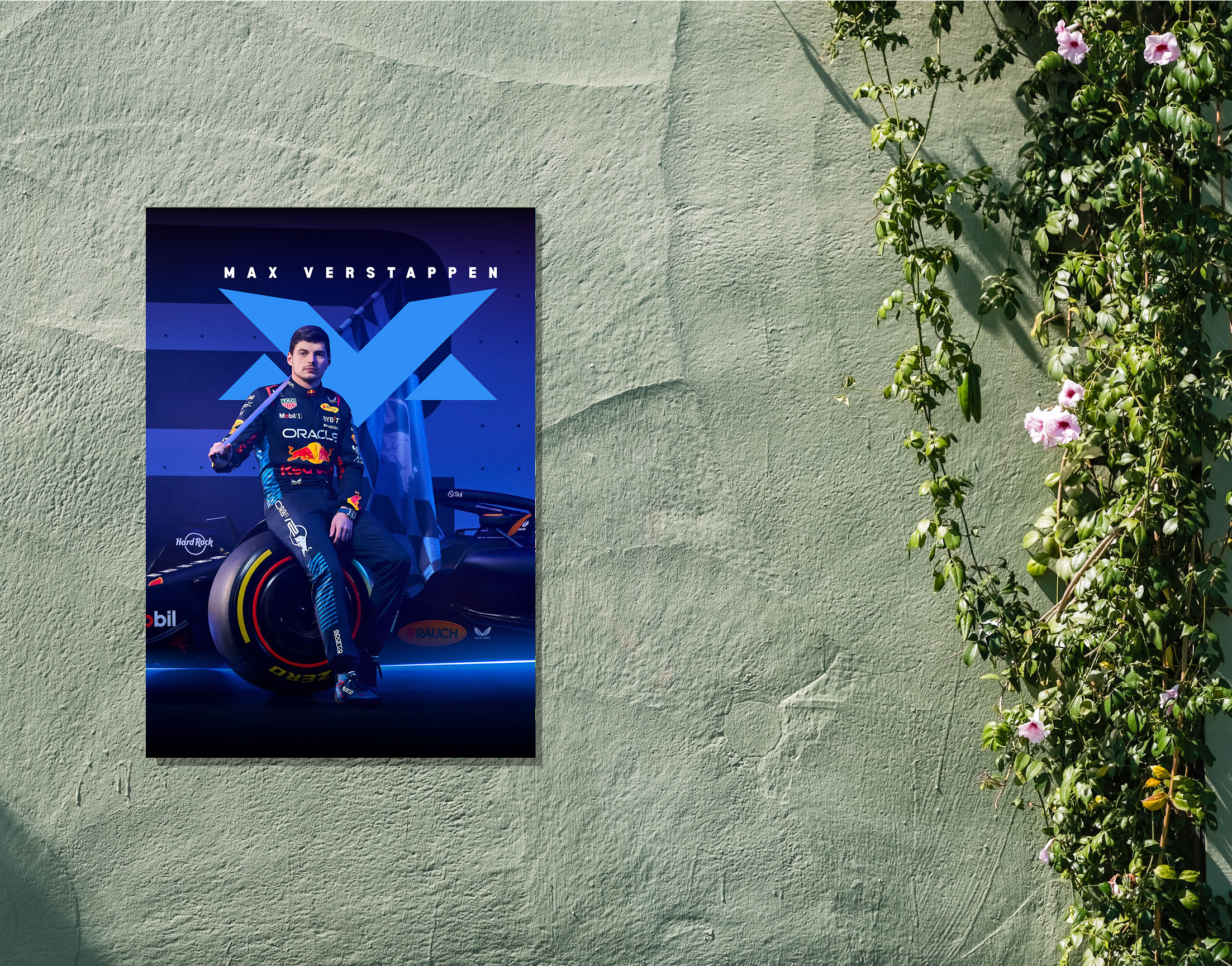 "MAX VERSTAPPEN #1 F1"- Shiny & Sturdy Metallic Poster  Art That Pops & Sticks