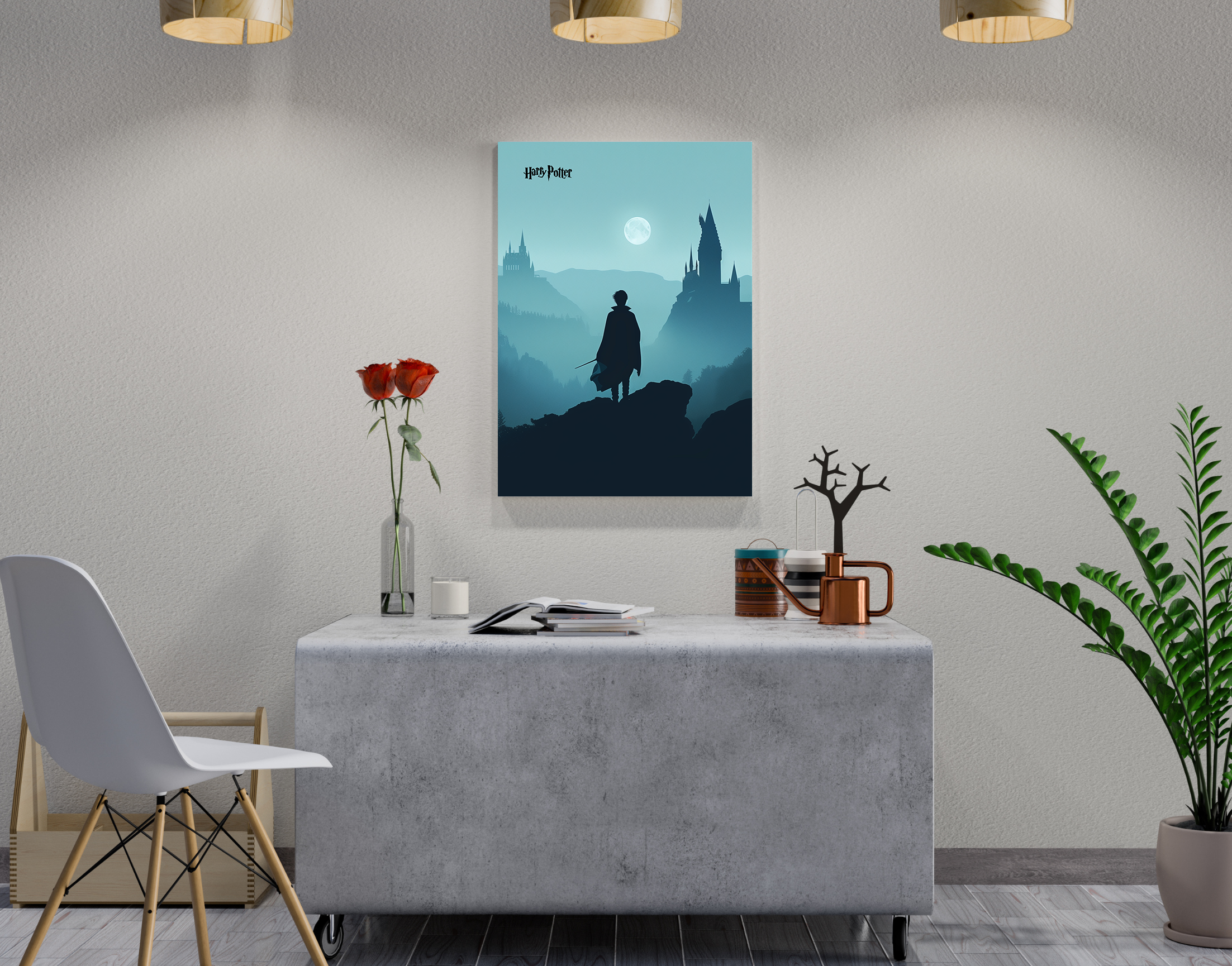 "Harry Potter- The Wizard"- Shiny & Sturdy Metallic Poster  Art That Pops & Sticks