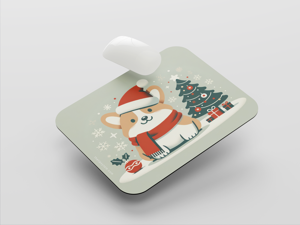 "CHRISTMAS PUPPY" Mousepad Enhance Your Workspace with Style