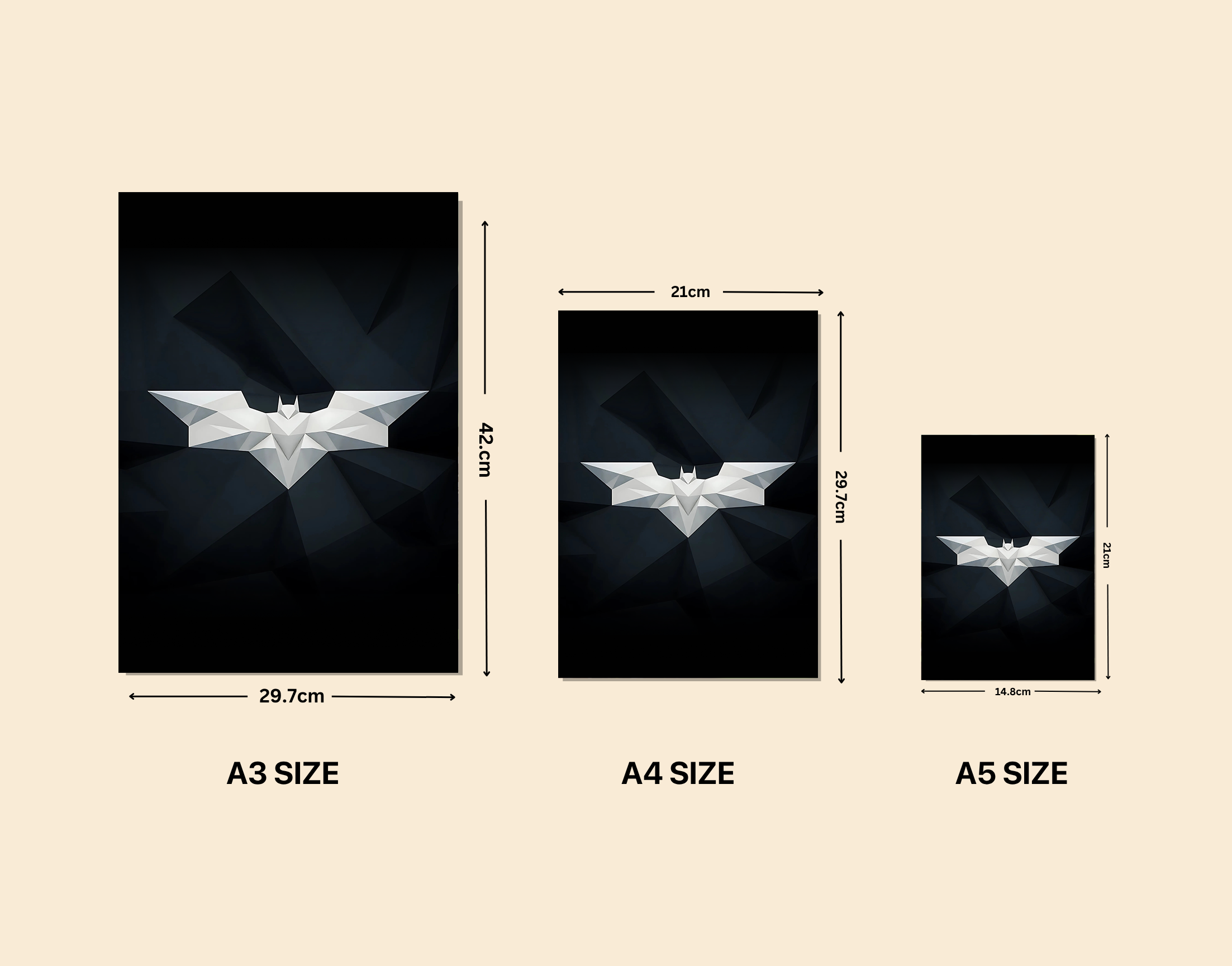 "BATMAN THEME"- Shiny & Sturdy Metallic Poster  Art That Pops & Sticks