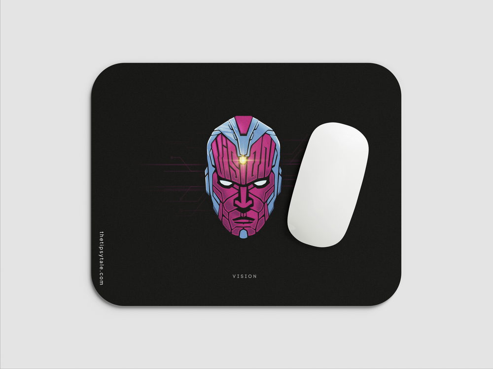 "VISION SUPERHERO" Mousepad Enhance Your Workspace with Style