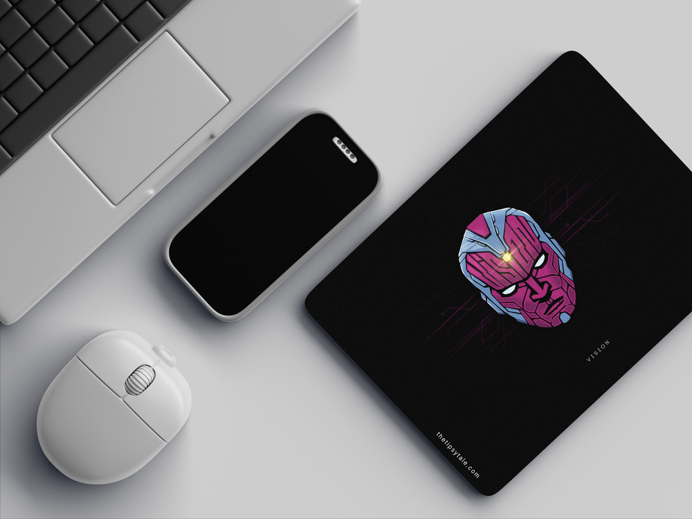 "VISION SUPERHERO" Mousepad Enhance Your Workspace with Style