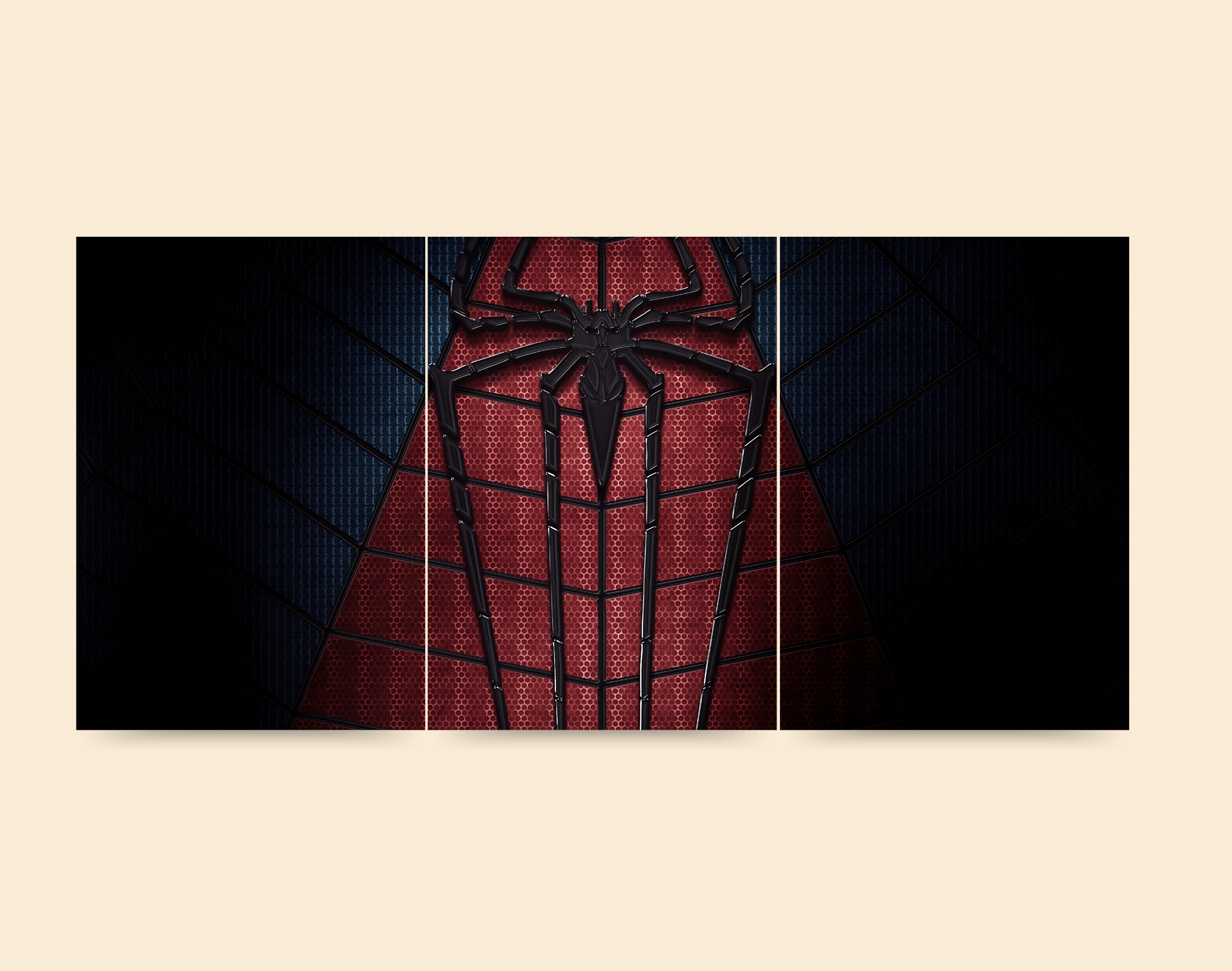 "SPIDEY'S SUIT"- Shiny & Sturdy Metallic Poster Art That Pops & Sticks