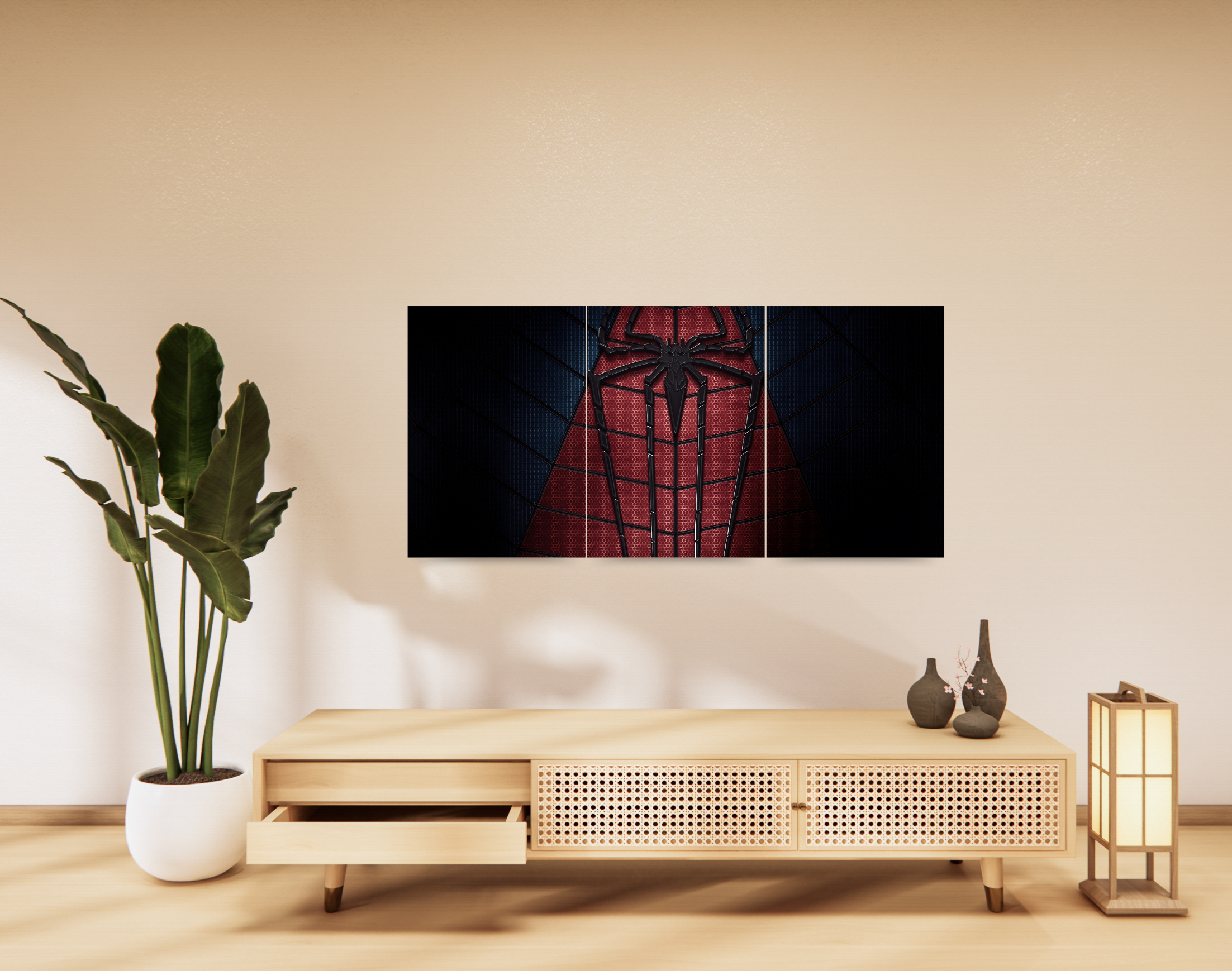 "SPIDEY'S SUIT"- Shiny & Sturdy Metallic Poster Art That Pops & Sticks