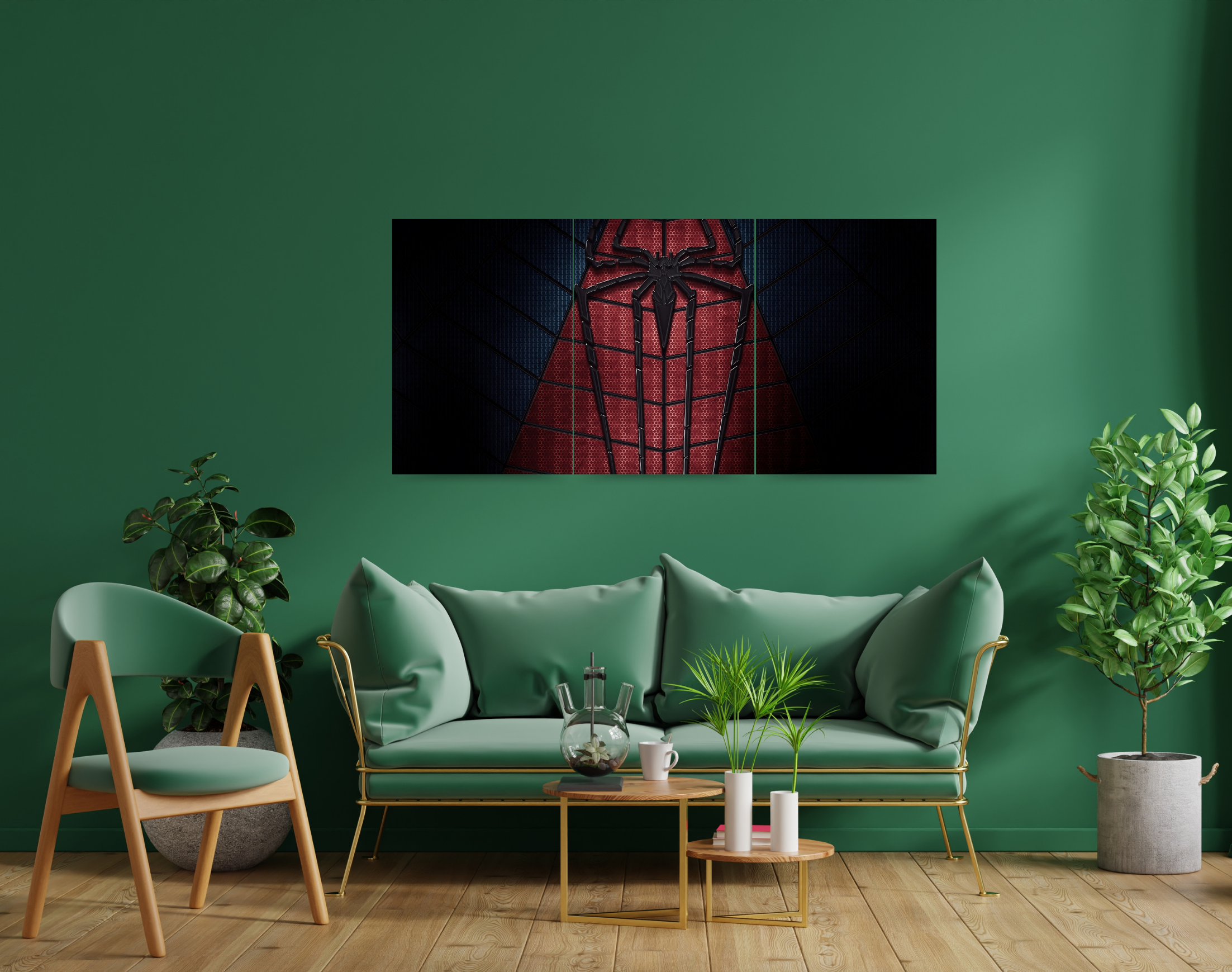 "SPIDEY'S SUIT"- Shiny & Sturdy Metallic Poster Art That Pops & Sticks