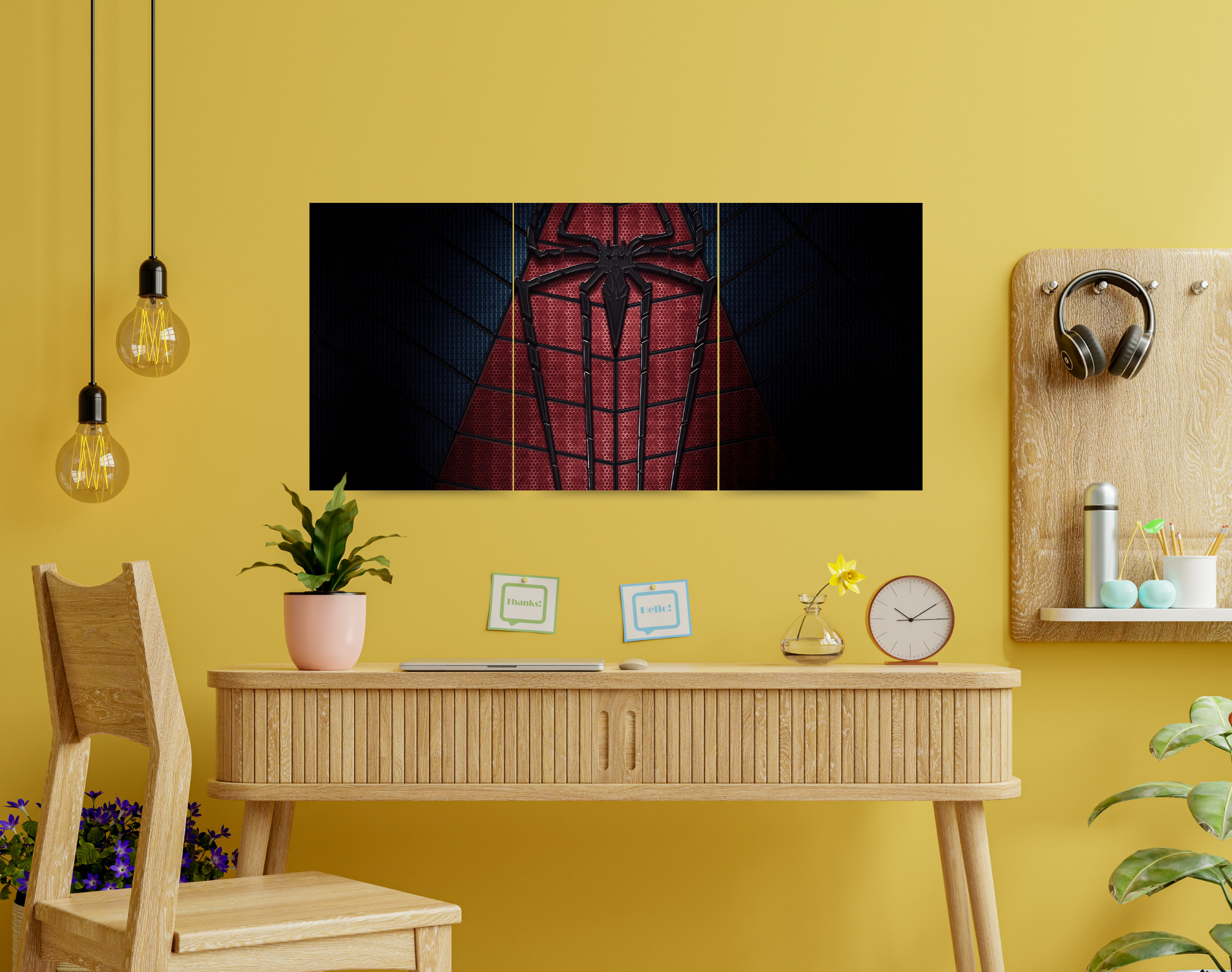 "SPIDEY'S SUIT"- Shiny & Sturdy Metallic Poster Art That Pops & Sticks