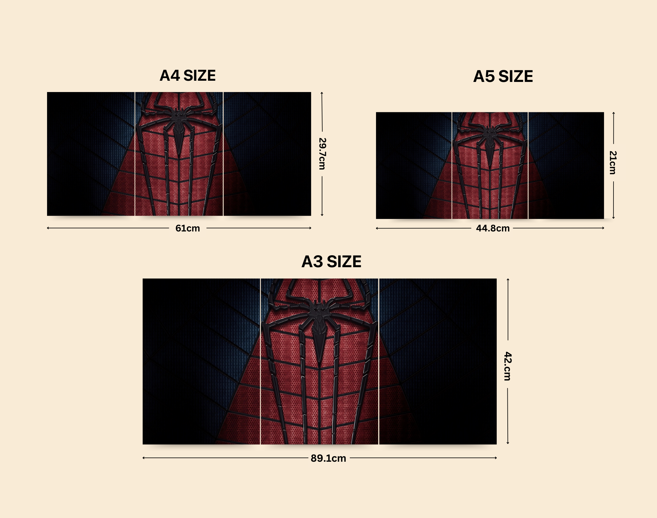 "SPIDEY'S SUIT"- Shiny & Sturdy Metallic Poster Art That Pops & Sticks