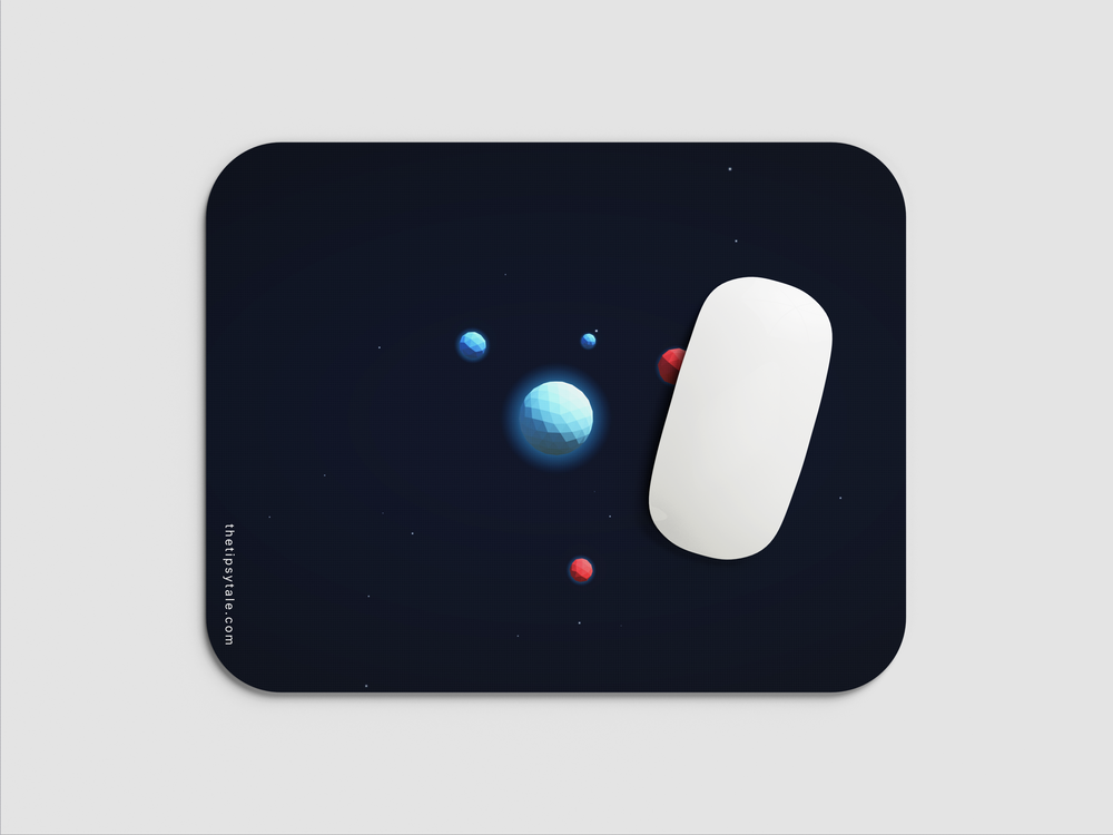 "PLANETS ARTWORK" Mousepad Enhance Your Workspace with Style