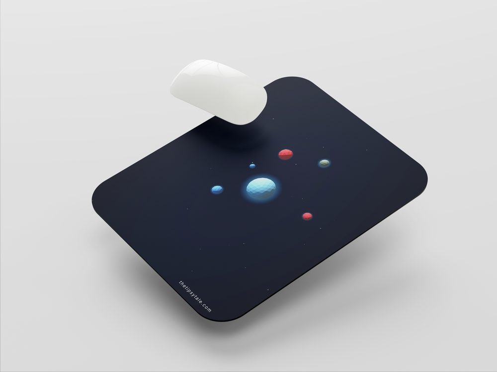 "PLANETS ARTWORK" Mousepad Enhance Your Workspace with Style