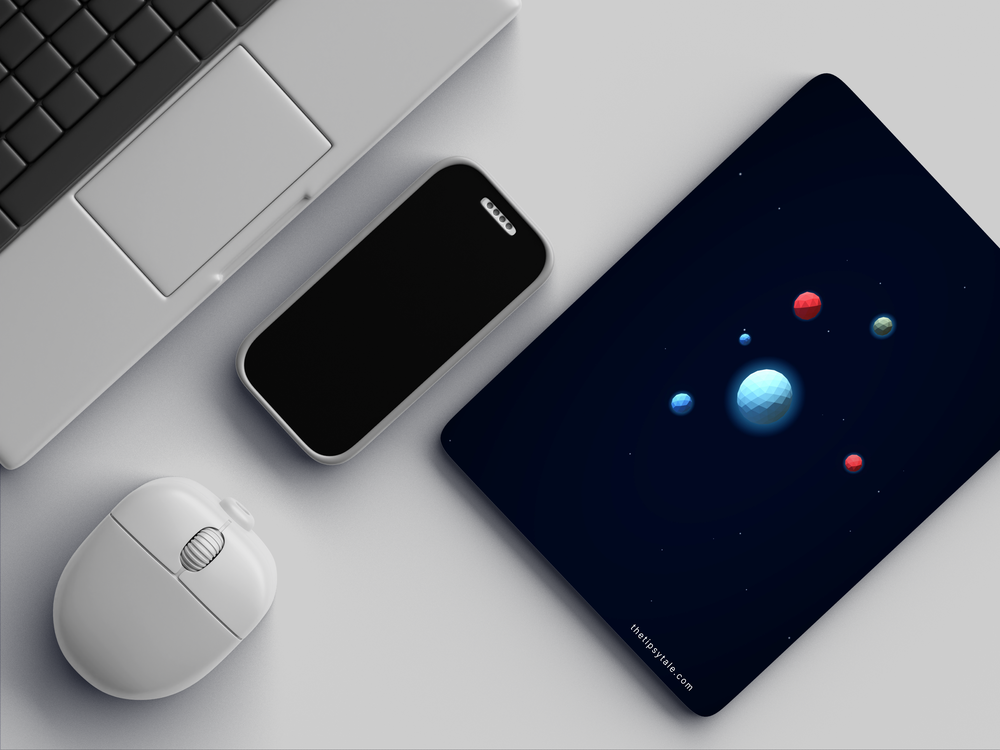 "PLANETS ARTWORK" Mousepad Enhance Your Workspace with Style