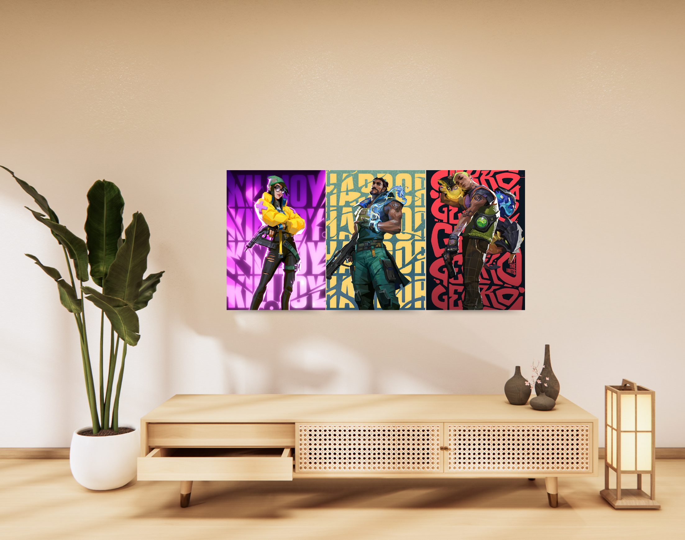 "VALORANT AGENTS"- Shiny & Sturdy Metallic Poster Art That Pops & Sticks