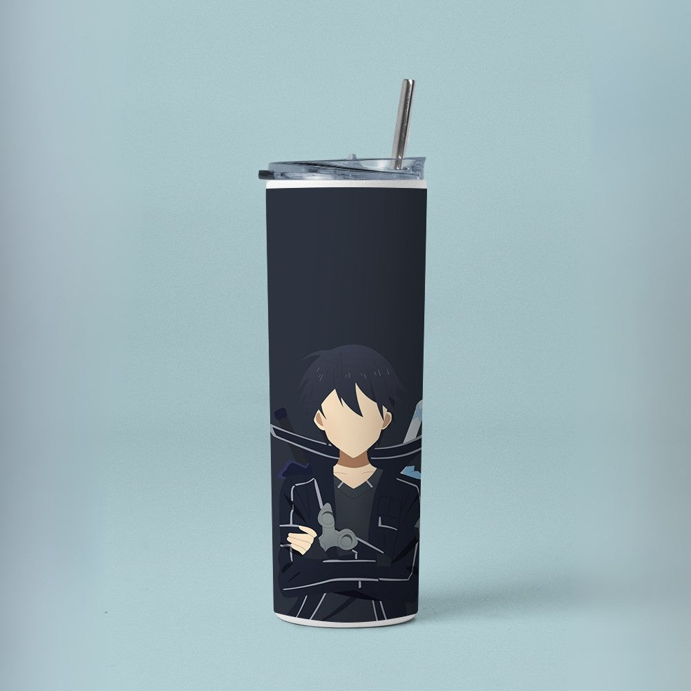 "Kirito - Kirigaya Kazuto" Tumbler with Metal Straw