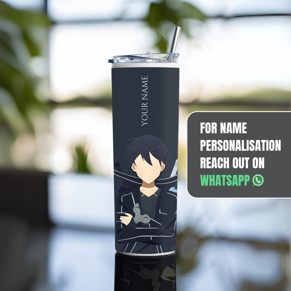 "Kirito - Kirigaya Kazuto" Tumbler with Metal Straw