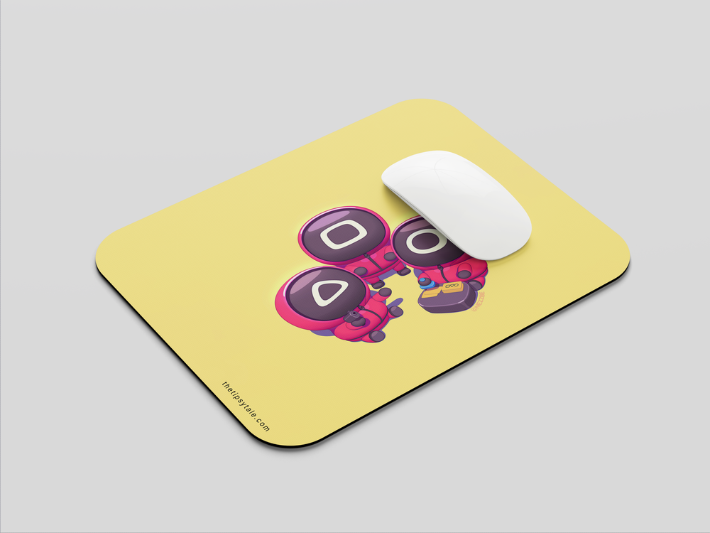 "SQUID GAME : CARTOON VERSION" Mousepad Enhance Your Workspace with Style