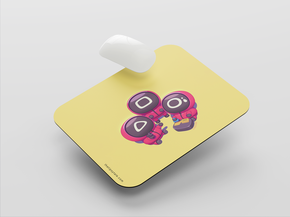 "SQUID GAME : CARTOON VERSION" Mousepad Enhance Your Workspace with Style