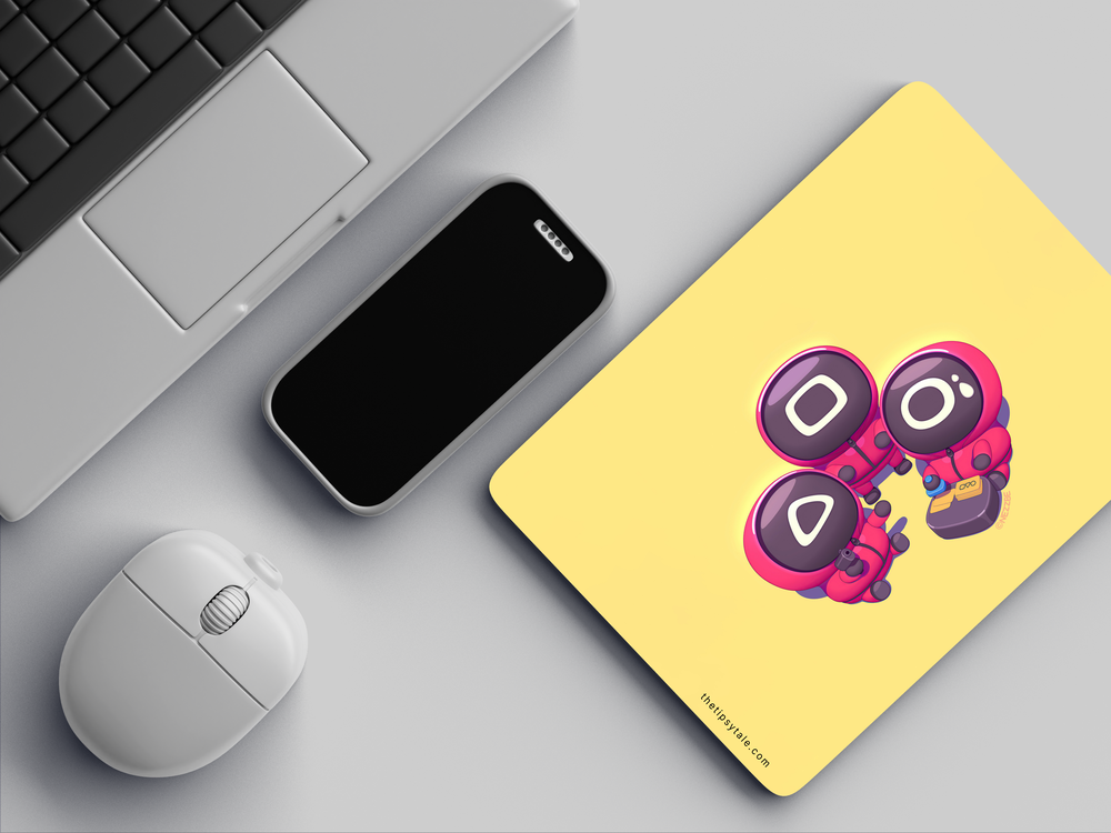 "SQUID GAME : CARTOON VERSION" Mousepad Enhance Your Workspace with Style