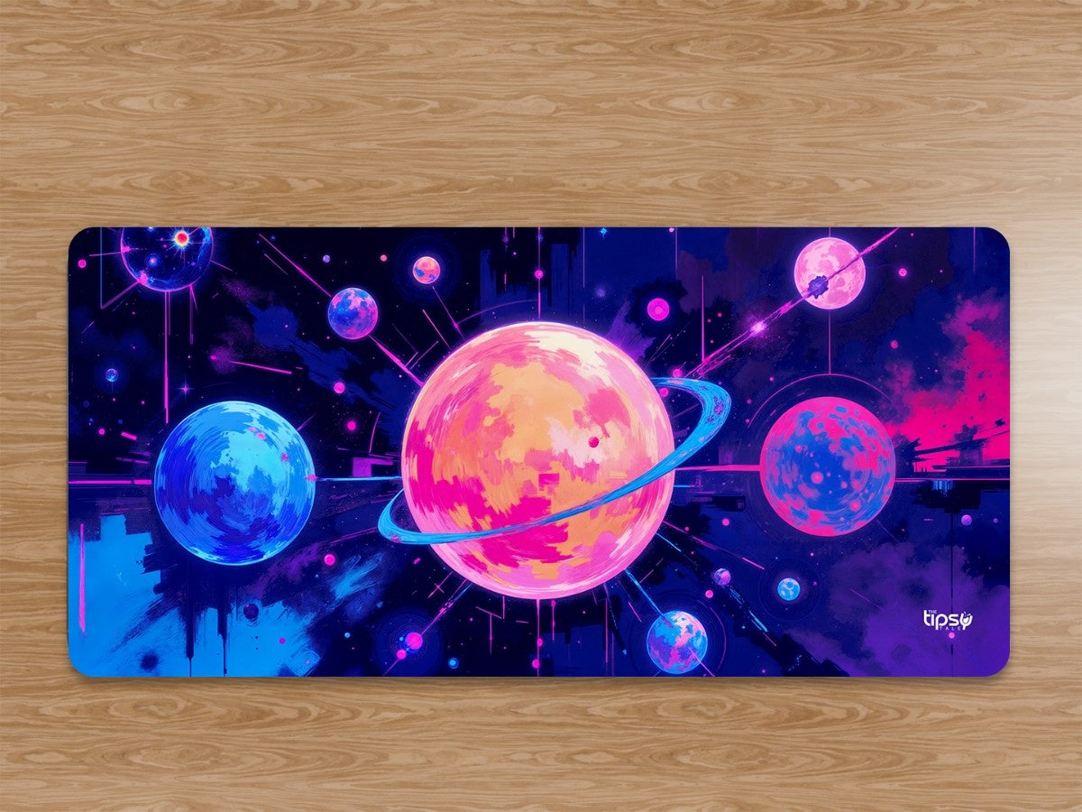 "Abstract cosmic universe illustration" Gaming Mousepad Elevate Your Gaming Experience