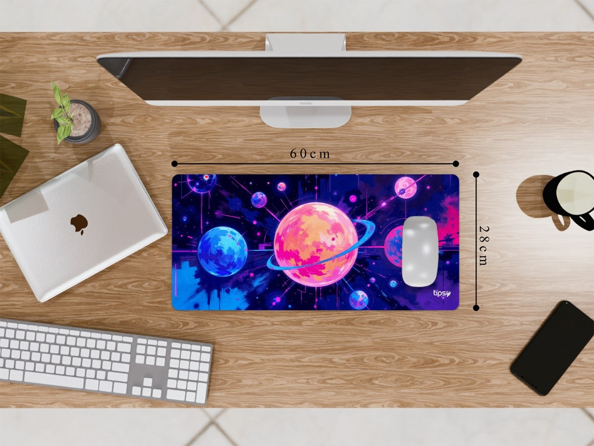 "Abstract cosmic universe illustration" Gaming Mousepad Elevate Your Gaming Experience