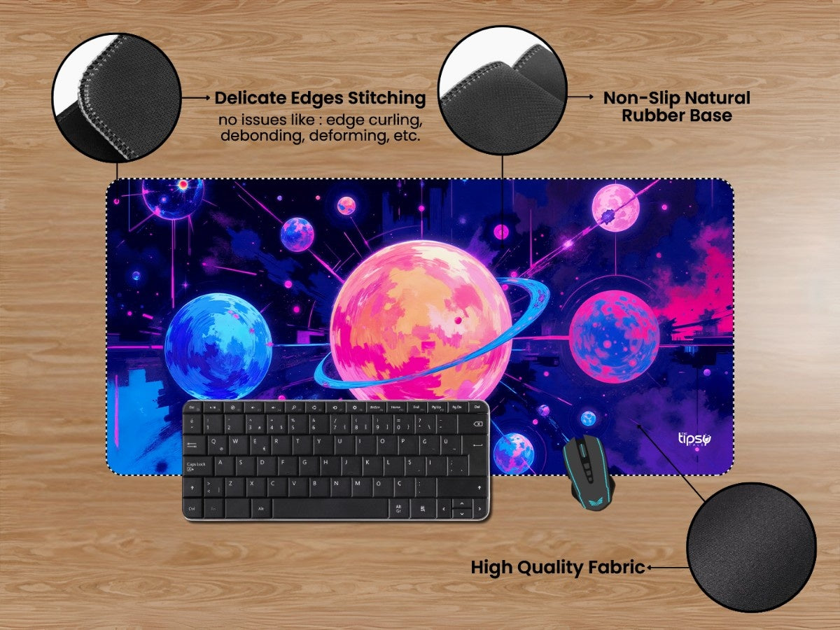 "Abstract cosmic universe illustration" Gaming Mousepad Elevate Your Gaming Experience