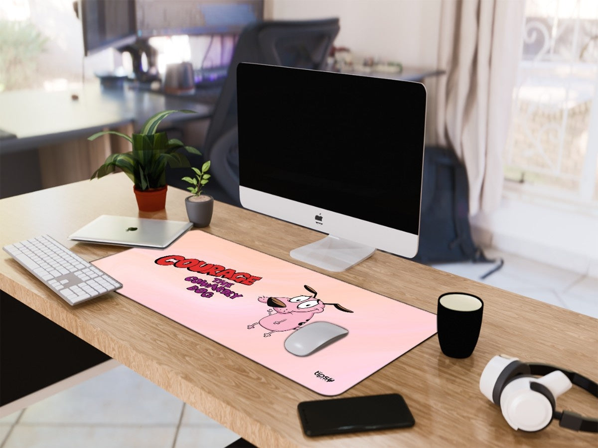 "Courage The Cowardly Dog" Gaming Mousepad Elevate Your Gaming Experience