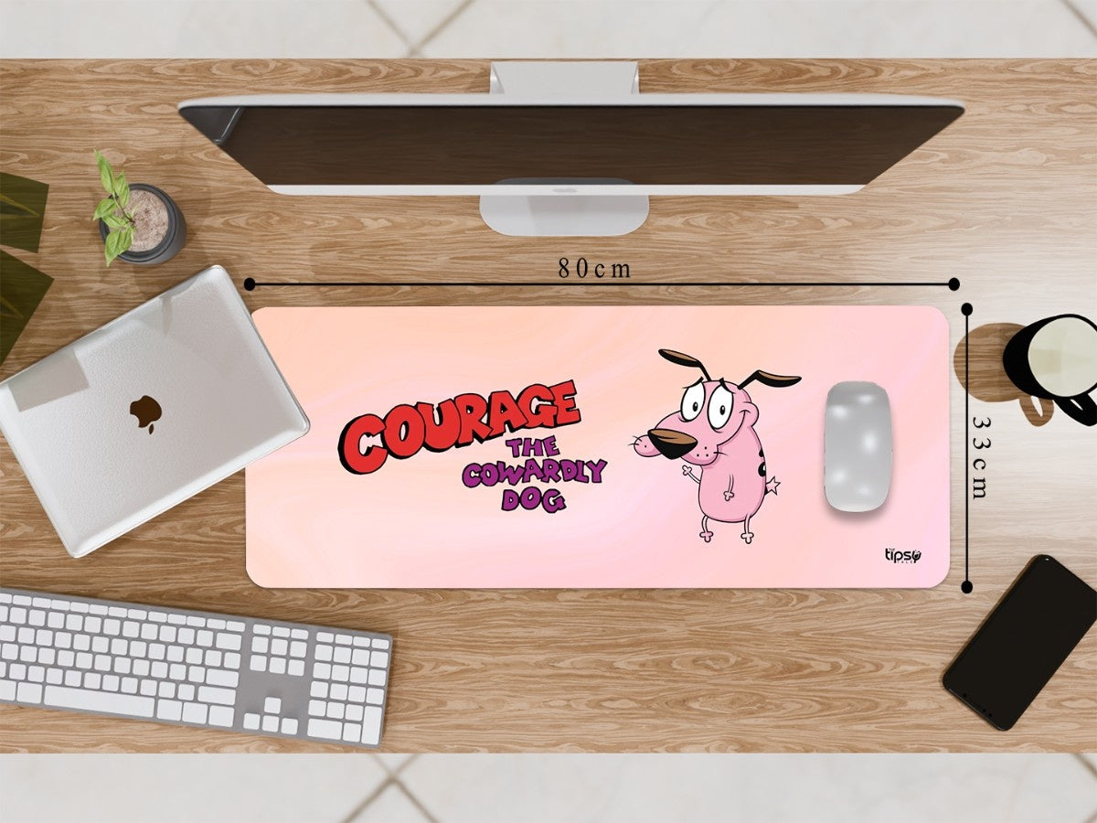 "Courage The Cowardly Dog" Gaming Mousepad Elevate Your Gaming Experience