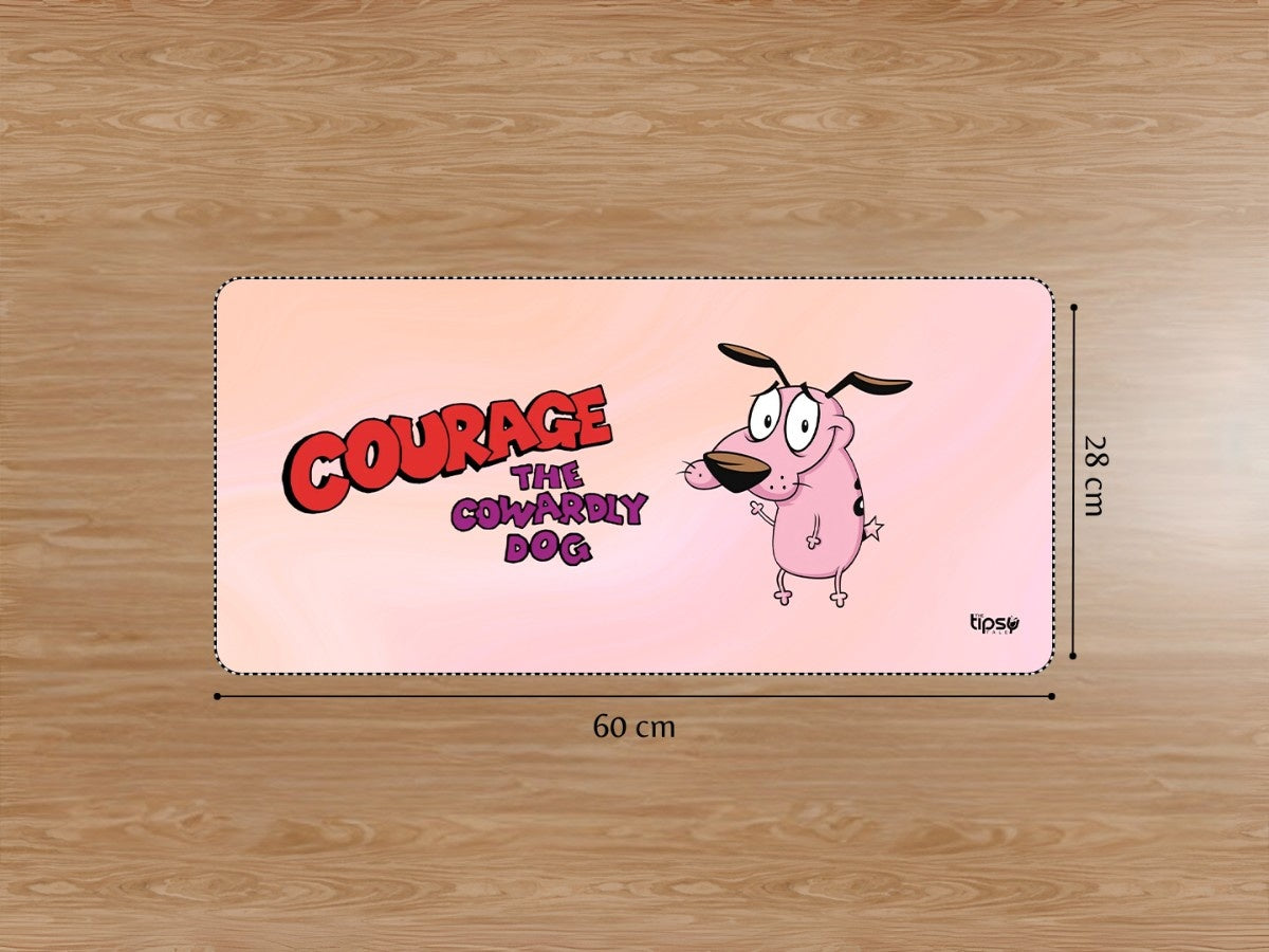 "Courage The Cowardly Dog" Gaming Mousepad Elevate Your Gaming Experience