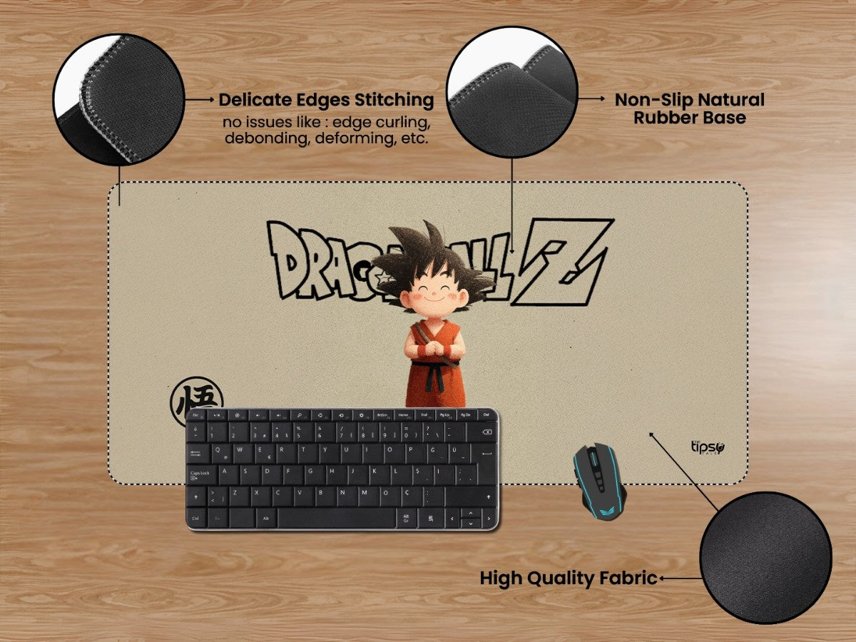 "Goku Illustration from Dragon Ball" Gaming Mousepad Elevate Your Gaming Experience